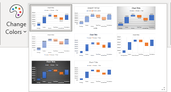 Styles gallery in Excel 365