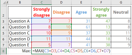Maximum of all negative values in Excel 365