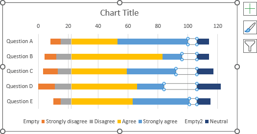 Chart with hidden data series in Excel 365