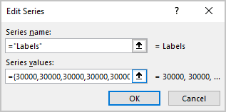 Edit Series in Excel 365