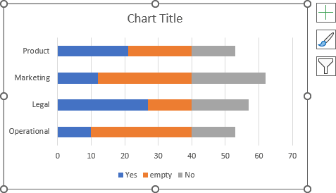 Simple bar chart in Excel 365