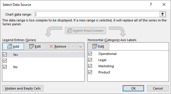 Select Data Source in Excel 365