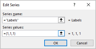 Edit Series in Excel 365