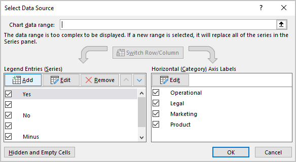 Select Data Source in Excel 365