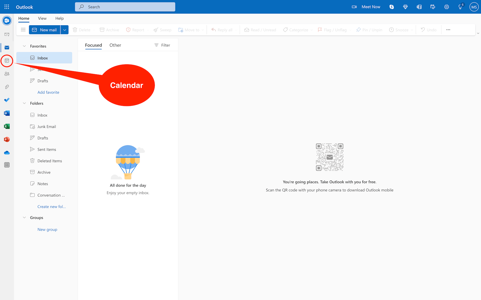 Activities board in Outlook 365