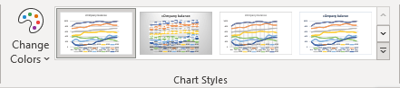 Chart Styles gallery in Excel for Microsoft 365 Chart Styles gallery in Excel 365