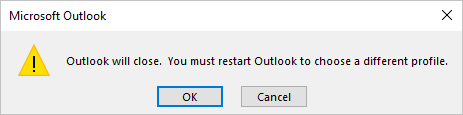Warning message in Outlook for Microsoft 365 Warning message in Outlook 365