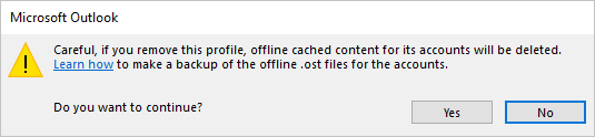 Warning message in Outlook for Microsoft 365 Warning message in Outlook 365