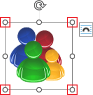 Corners resize handles in Outlook for Microsoft 365 Corners resize handles in Outlook 365