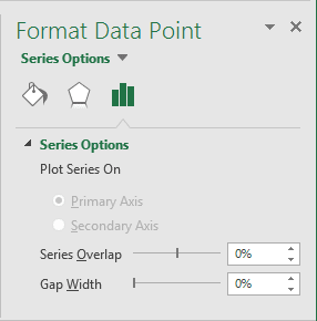 Gap width for chart in Excel 2016 Gap width for chart in Excel 2016