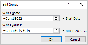 Axis Labels in Excel 365