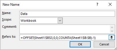 New name in Excel 365