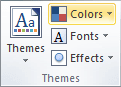 Themes in Excel 2010