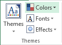 Themes in Excel 2013