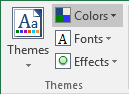 Themes in Excel 2016 Themes in Excel 2016