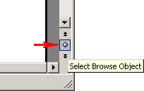 Select Browse Object in Word 2003