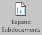 Expand Subdocuments button