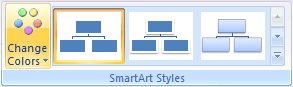 SmartArt styles in Word 2007