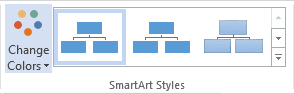 SmartArt styles in Word 2013