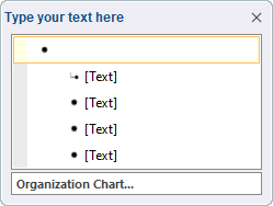 SmartArt Text pane in Word 365