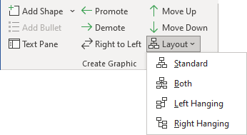 SmartArt Layout in Word 365