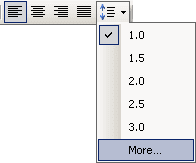 Line Spacing in Word 2003