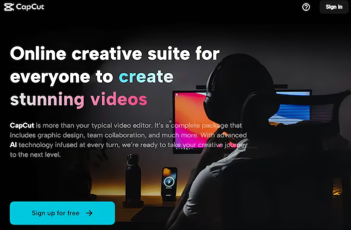Online creative suite for everyone to create stunning videos