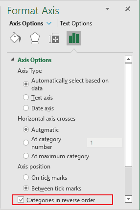 Format Vertical Axis in Excel 365