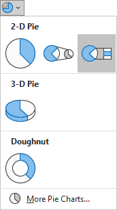 Bar of Pie in Excel 365