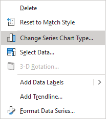 Change Series Chart Type popup in Excel 365