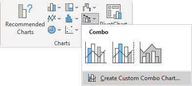 Create Custom Combo Chart in Excel 365