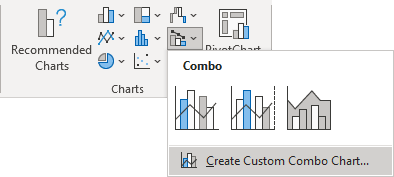 Create Custom Combo Chart in Excel for Microsoft 365 Create Custom Combo Chart in Excel 365