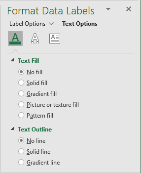 No fill and No line for data labels in Excel for Microsoft 365 No fill and No line for data labels in Excel 365