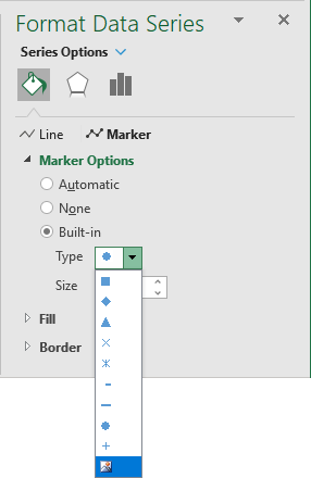 Fill Marker with picture in Excel 365