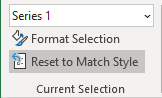 Reset to Match Style button in Excel 365