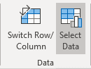 Select Data button in Excel 365