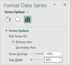 Gap Width in data series Excel for Microsoft 365 Gap Width in data series Excel 365