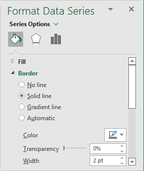 Border line format in Excel 365