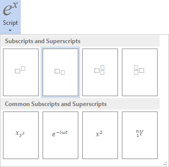 Script in Word 2013 Script in Word 2013