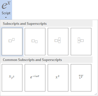 Script in Word 2013 Script in Word 2013