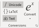 Conversions in Word 365