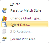 Select Data in Excel 2010 Select Data in Excel 2010