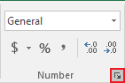 Format cells in Excel 2016