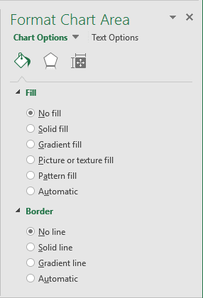 Format Chart Area in Excel 2016 Format Chart Area in Excel 2016