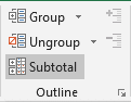 Outline group in Excel 2016 Outline group in Excel 2016