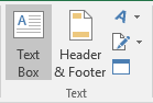 Text Box in Excel 2016 Text Box in Excel 2016