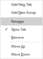 Tabs popup in Word 365