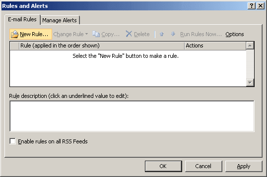 Rules and Alerts in Outlook 2007