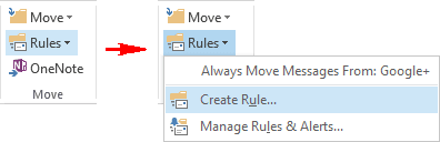 Rules in Outlook 2013 Create Rules in Outlook 2013