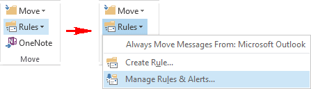 Rules in Outlook 2013